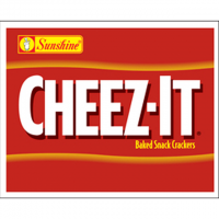 "Cheez-It: Baked Snack Crackers" Logo On A Red Background