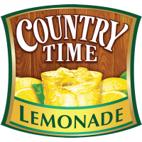 "Country Time Lemonade" Logo With A Picture Of Lemonade And Lemons Surrounding It