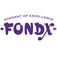 Fondx Logo: "Fondant Of Excellence: Fondx" In Dark Purple Letters