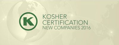 <i class='icon-OK'>OK</i> Kosher Certification – New Companies 2016
