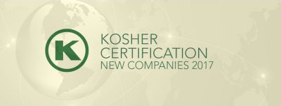 <i class='icon-OK'>OK</i> Kosher Certification – New Companies 2017