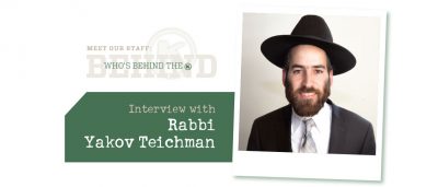 Interview with Rabbi Yakov Teichman