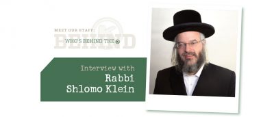 Interview with Rabbi Shlomo Klein