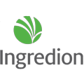 Grey "Ingredion" Letters With Green Circle Logo Above