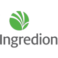 Grey "Ingredion" Letters With Green Circle Logo Above